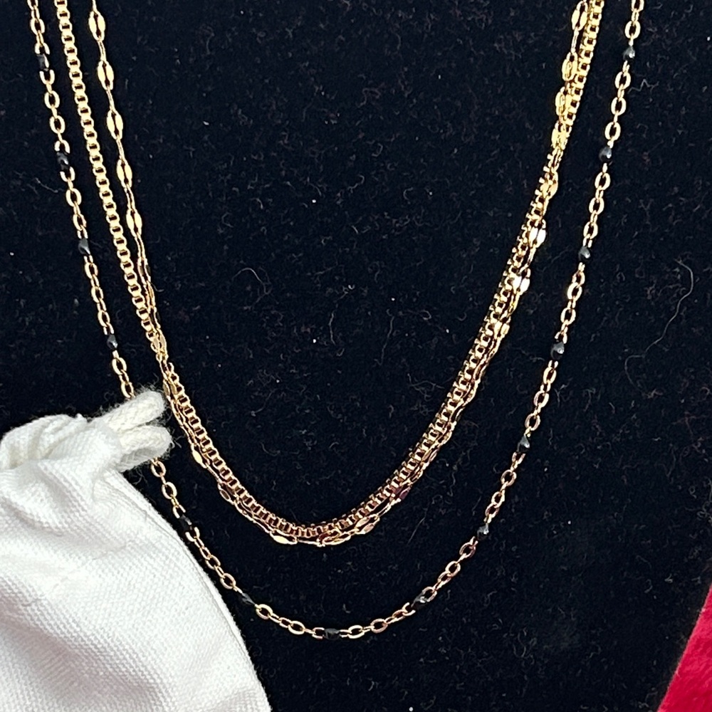 Oshena designer beachwear Aphrodite  Gold‎ Layered Necklace